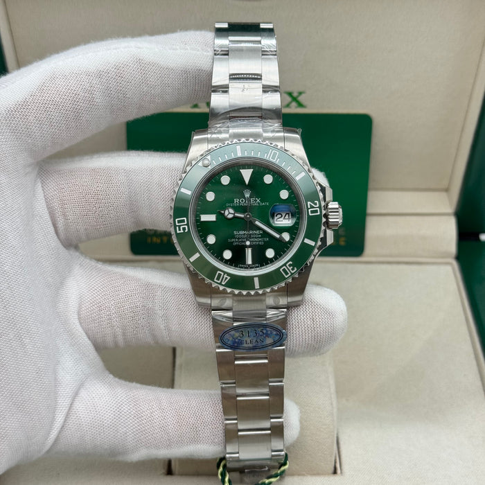 Rolex Submarine Date 40mm Steel ceramic Green Dial