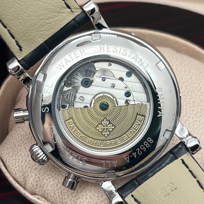 Patek Philippe Grand Complications Tourbillon Silver 42MM White Dial Watch