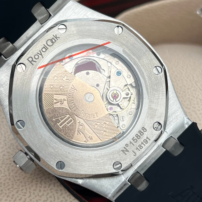 Audemars Piguet Royal Oak Selfwinding – Grey Tapisserie Dial on Black Rubber Strap