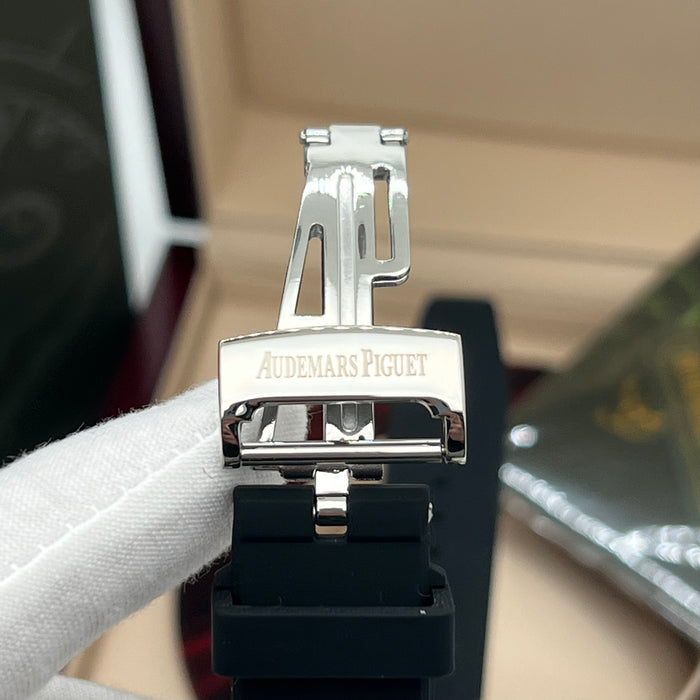 Audemars Piguet Royal Oak Selfwinding – Grey Tapisserie Dial on Black Rubber Strap