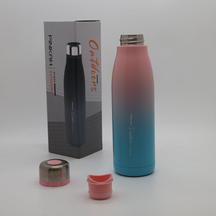 Pinkah 500mL Vacuum Insulated Stainless Steel Sport Water Bottle