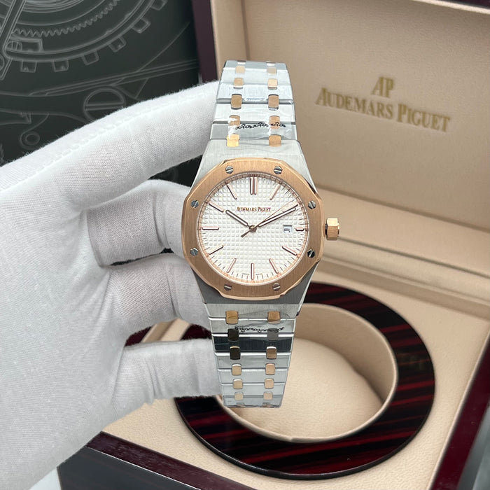 Audemars Piguet Royal Oak Selfwinding 41mm – Silver & Pink Gold