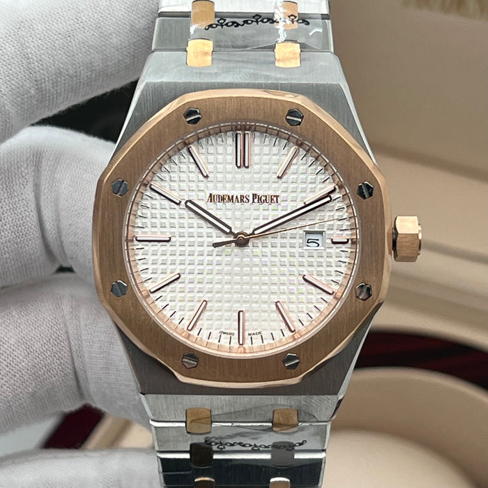 Audemars Piguet Royal Oak Selfwinding 41mm – Silver & Pink Gold