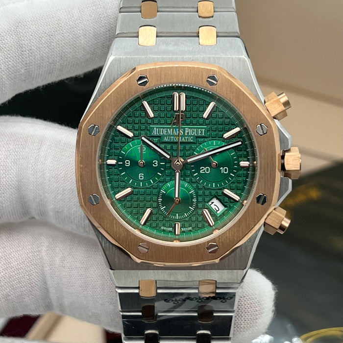 Audemars Piguet Royal Oak Chronograph 41mm – Green & Pink Gold