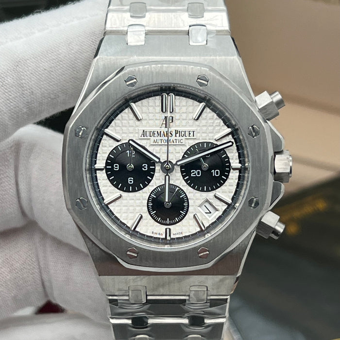 Audemars Piguet Royal Oak Chronograph 41mm – Silver & Black "Panda" Dial