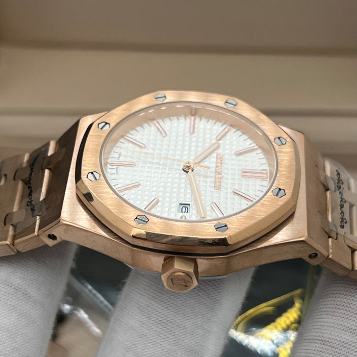 Audemars Piguet Royal Oak Selfwinding 41mm – Rose Gold & White Dial