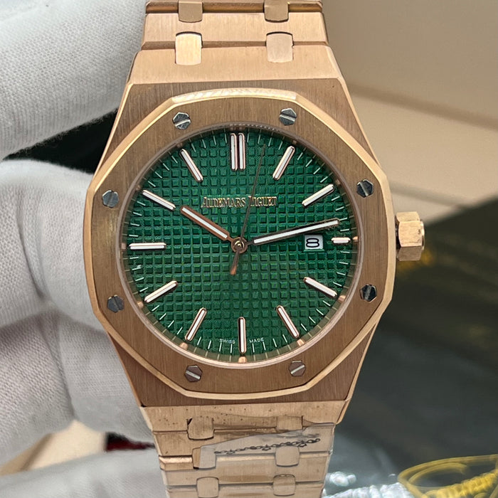 Audemars Piguet Royal Oak Selfwinding 41mm – Rose Gold & Green