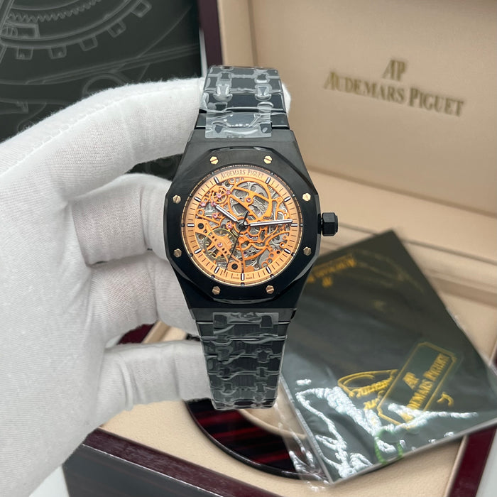 Audemars Piguet Royal Oak Openworked 41mm – Black DLC & Gold Skeleton
