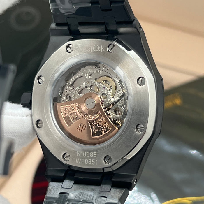 Audemars Piguet Royal Oak Openworked 41mm – Black DLC & Gold Skeleton