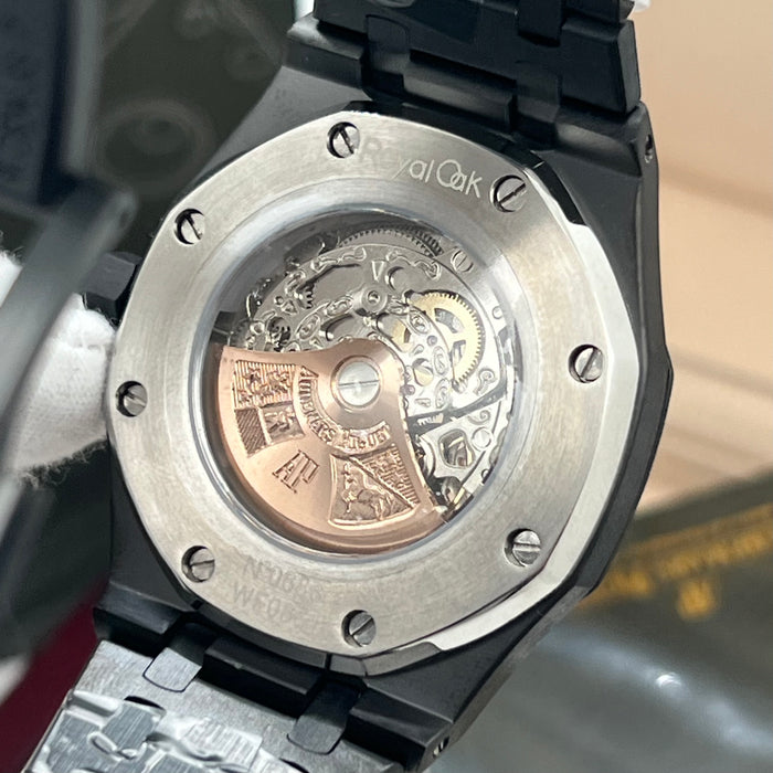 Audemars Piguet Royal Oak Openworked 41mm – Black DLC & Gold Skeleton