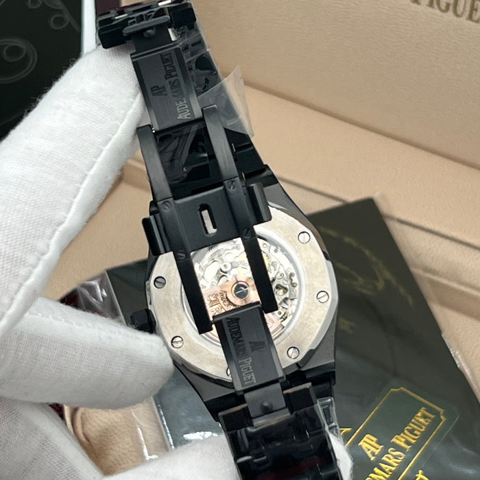 Audemars Piguet Royal Oak Openworked 41mm – Black DLC & Gold Skeleton