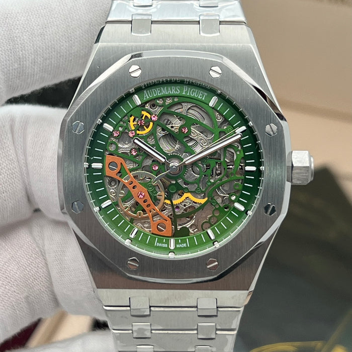 Audemars Piguet Royal Oak Double Balance Wheel Openworked – Stainless Steel & Green Dial