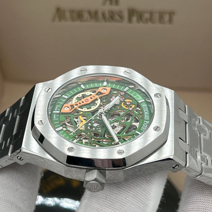 Audemars Piguet Royal Oak Double Balance Wheel Openworked – Stainless Steel & Green Dial