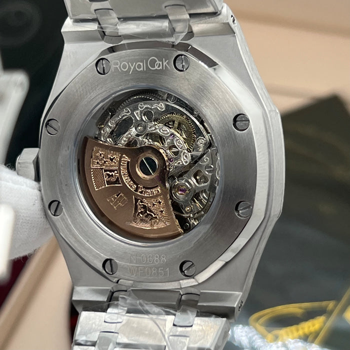 Audemars Piguet Royal Oak Double Balance Wheel Openworked – Frosted White Gold & Blue Accents