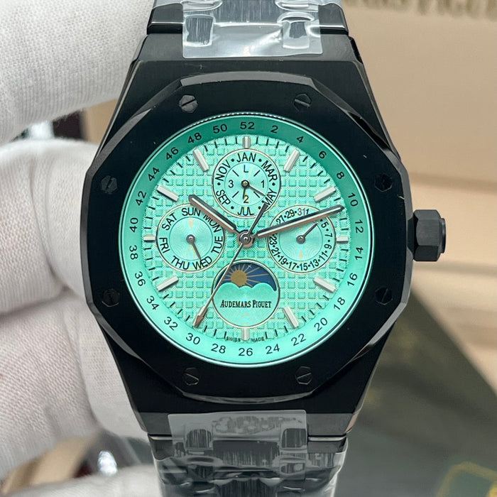 Audemars Piguet Royal Oak Perpetual Calendar – Black Ceramic & Turquoise Dial