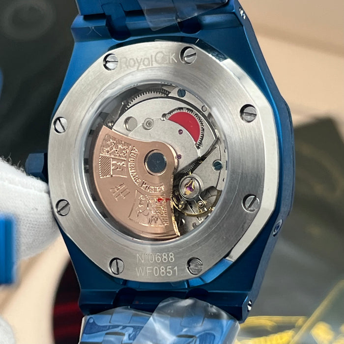 Audemars Piguet Royal Oak Perpetual Calendar – Blue Ceramic & Silver Tapisserie Dial