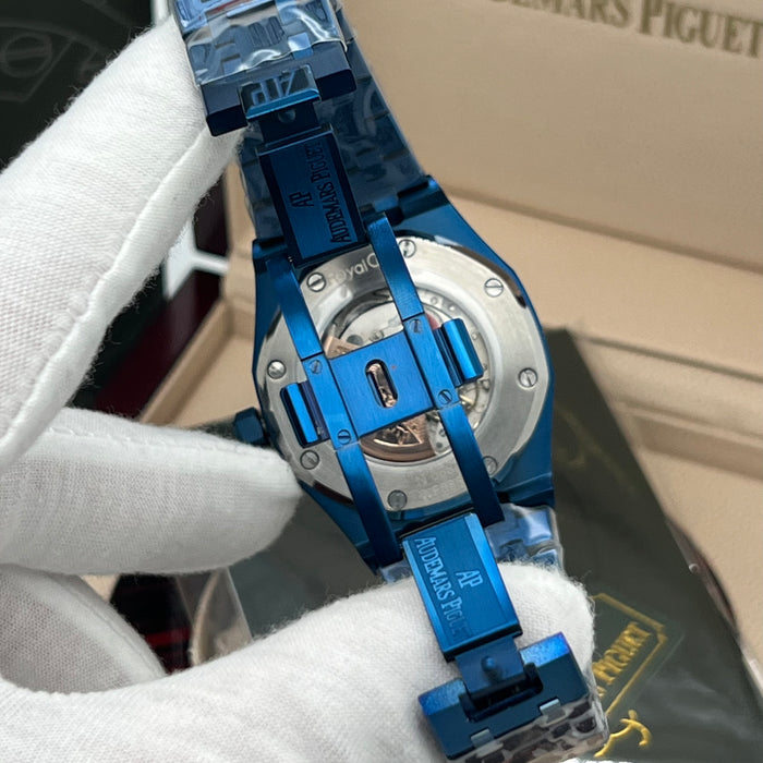 Audemars Piguet Royal Oak Perpetual Calendar – Blue Ceramic & White Tapisserie Dial
