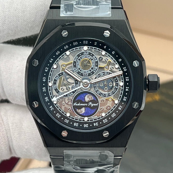 Audemars Piguet Royal Oak Perpetual Calendar Openworked – Black Ceramic