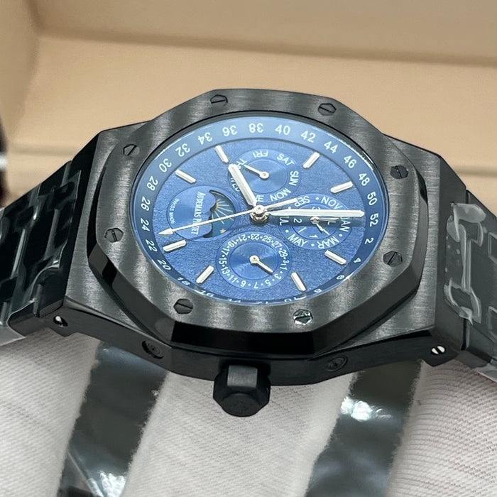 Audemars Piguet Royal Oak Perpetual Calendar – Black Ceramic with Blue Grained Dial