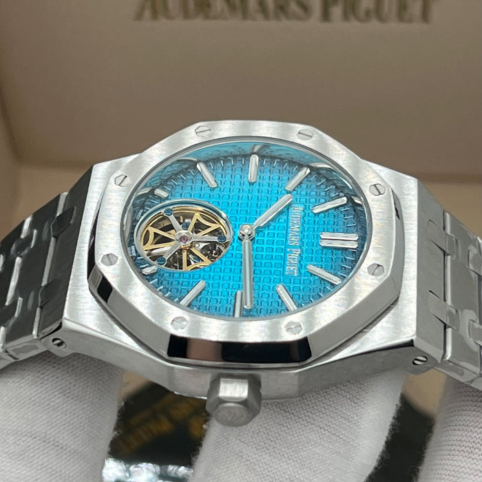 Audemars Piguet Royal Oak Selfwinding Flying Tourbillon – Titanium & Turquoise Tapisserie Dial
