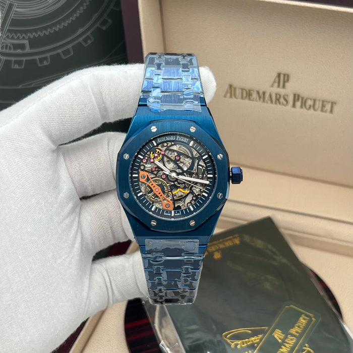 Audemars Piguet Royal Oak Double Balance Wheel Openworked – Blue Ceramic with Slate Grey Movement