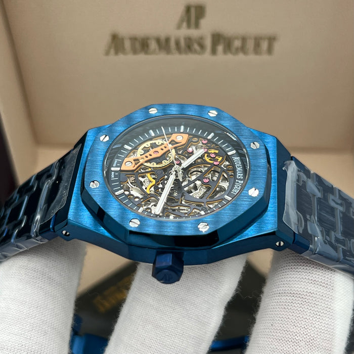 Audemars Piguet Royal Oak Double Balance Wheel Openworked – Blue Ceramic with Slate Grey Movement