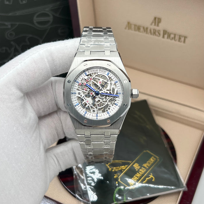 Audemars Piguet Royal Oak Double Balance Wheel Openworked – Stainless Steel with Royal Blue Accents