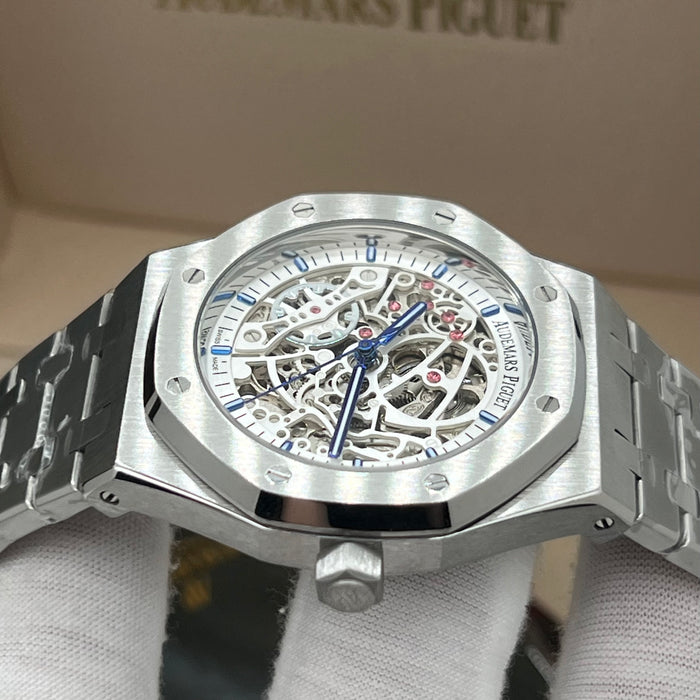 Audemars Piguet Royal Oak Double Balance Wheel Openworked – Stainless Steel with Royal Blue Accents