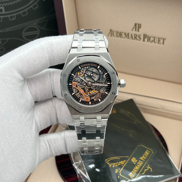 Audemars Piguet Royal Oak Double Balance Wheel Openworked – Stainless Steel with Pink Gold Accents