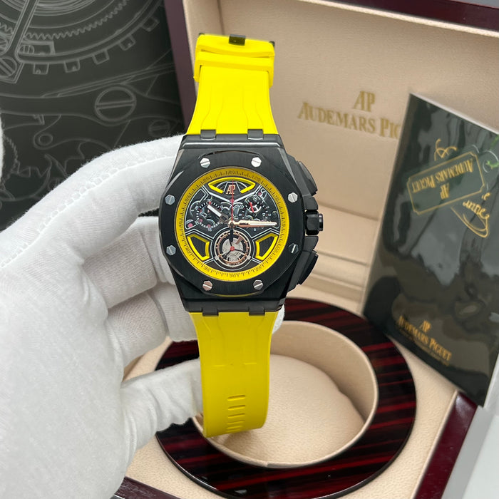 Audemars Piguet Royal Oak Offshore Tourbillon Chronograph – Black Ceramic & Bumblebee Yellow