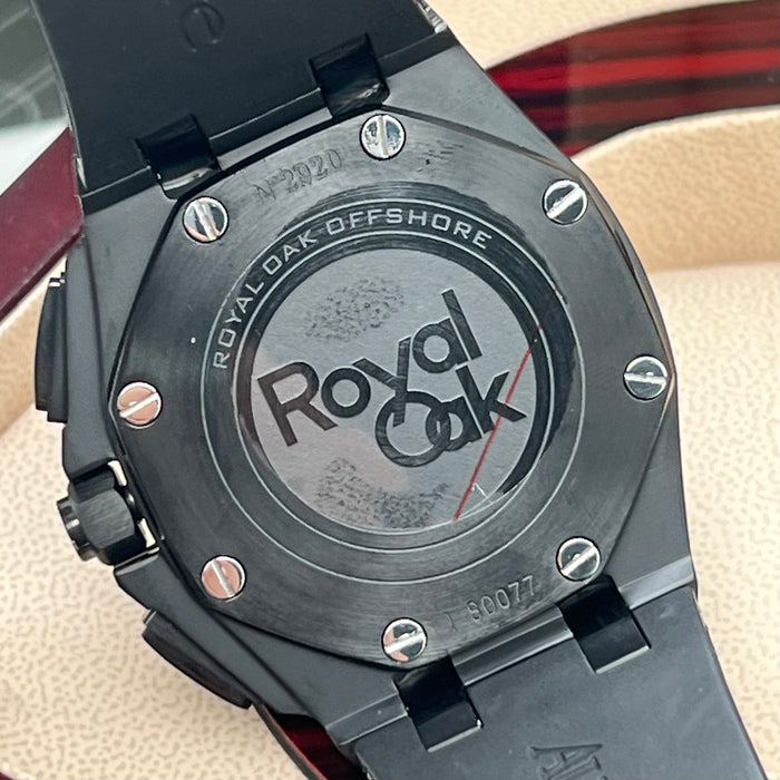 Audemars Piguet Royal Oak Offshore Tourbillon Chronograph – Full Black Ceramic & Skeletonized Dial