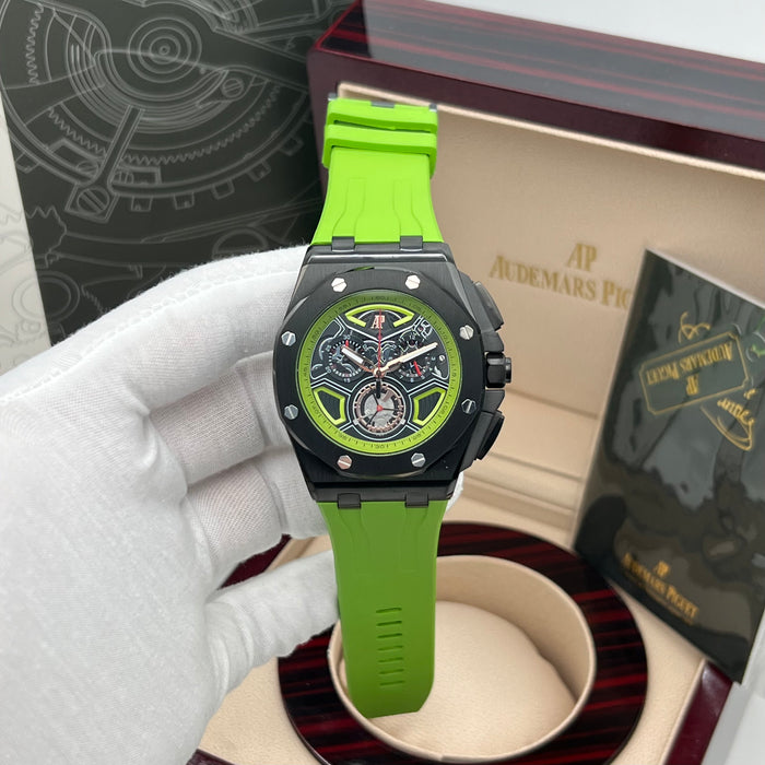 Audemars Piguet Royal Oak Offshore Tourbillon Chronograph – Black Ceramic & Acid Green