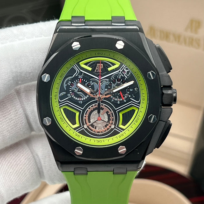 Audemars Piguet Royal Oak Offshore Tourbillon Chronograph – Black Ceramic & Acid Green