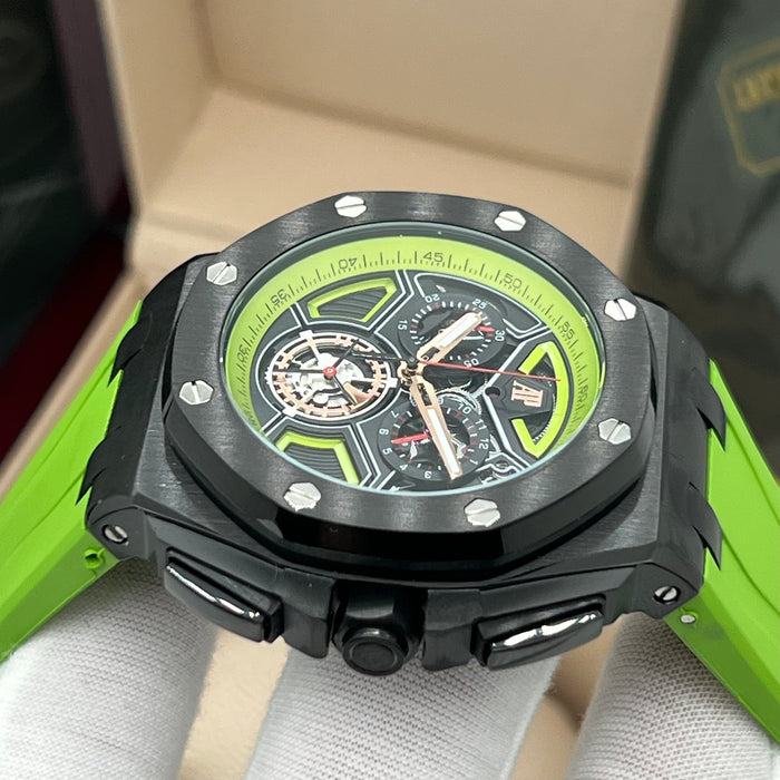 Audemars Piguet Royal Oak Offshore Tourbillon Chronograph – Black Ceramic & Acid Green