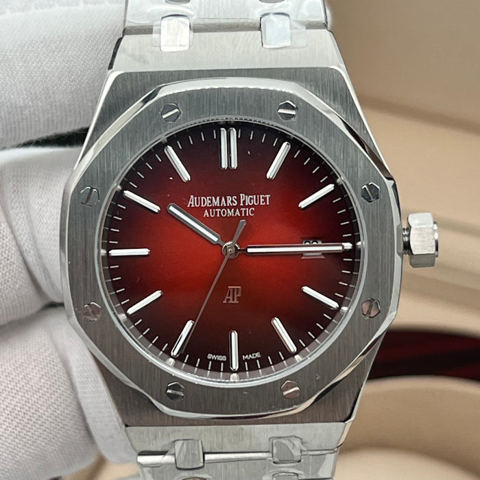 Audemars Piguet Royal Oak "Jumbo" Extra-Thin – Titanium with Smoked Burgundy Dial