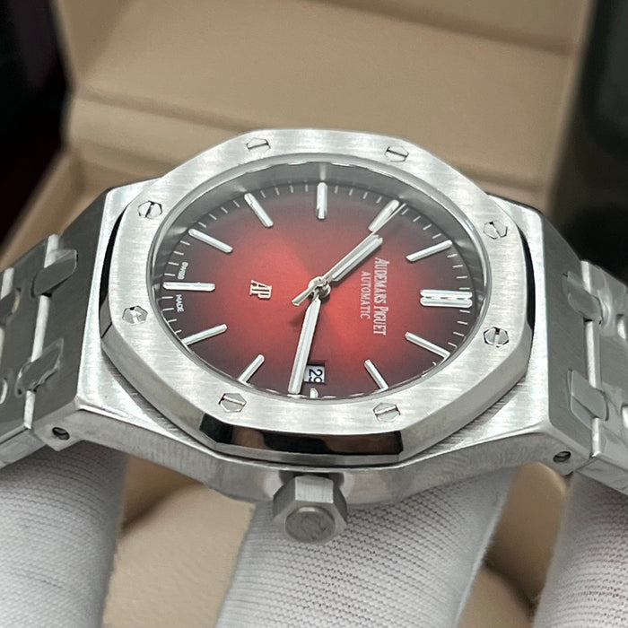 Audemars Piguet Royal Oak "Jumbo" Extra-Thin – Titanium with Smoked Burgundy Dial