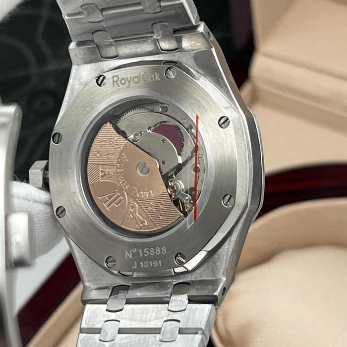 Audemars Piguet Royal Oak "Jumbo" Extra-Thin – Titanium with Smoked Burgundy Dial