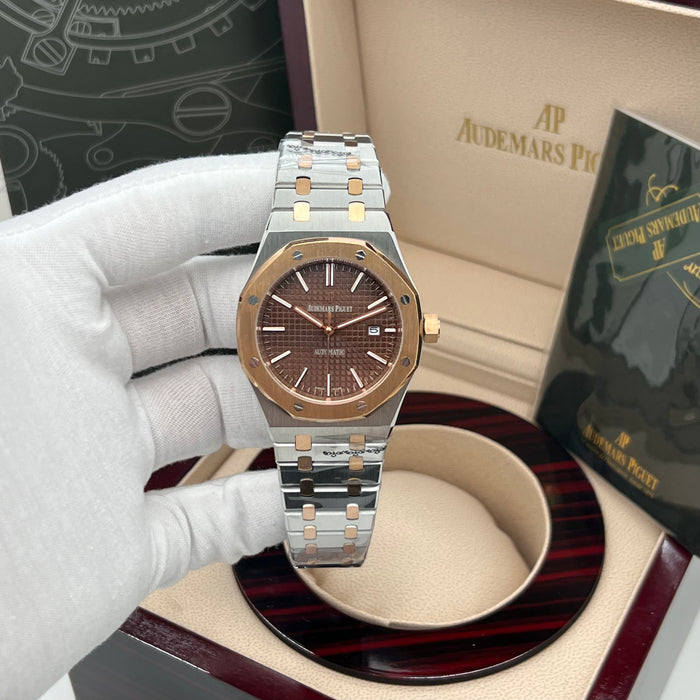 Audemars Piguet Royal Oak Selfwinding – Two-Tone Stainless Steel & 18-Carat Pink Gold with Chocolate Dial
