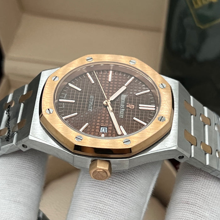 Audemars Piguet Royal Oak Selfwinding – Two-Tone Stainless Steel & 18-Carat Pink Gold with Chocolate Dial