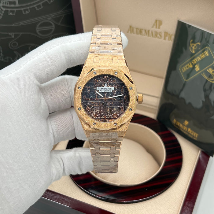 Audemars Piguet Royal Oak Frosted Chronograph Arabic Dial – Rose Gold Edition