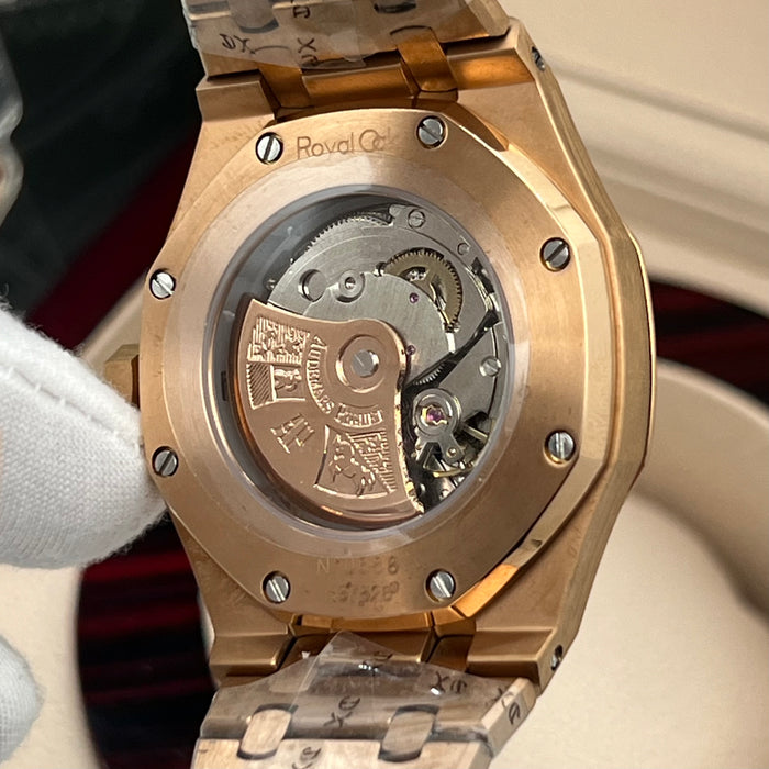 Audemars Piguet Royal Oak Frosted Chronograph Arabic Dial – Rose Gold Edition