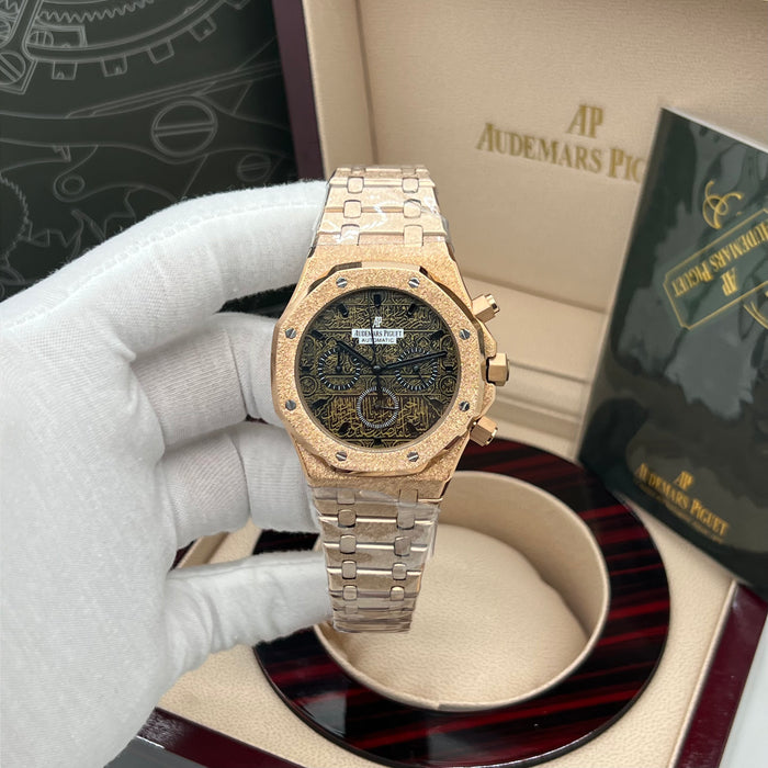 Audemars Piguet Royal Oak Frosted Rose Gold Chronograph – Arabic Dial Edition