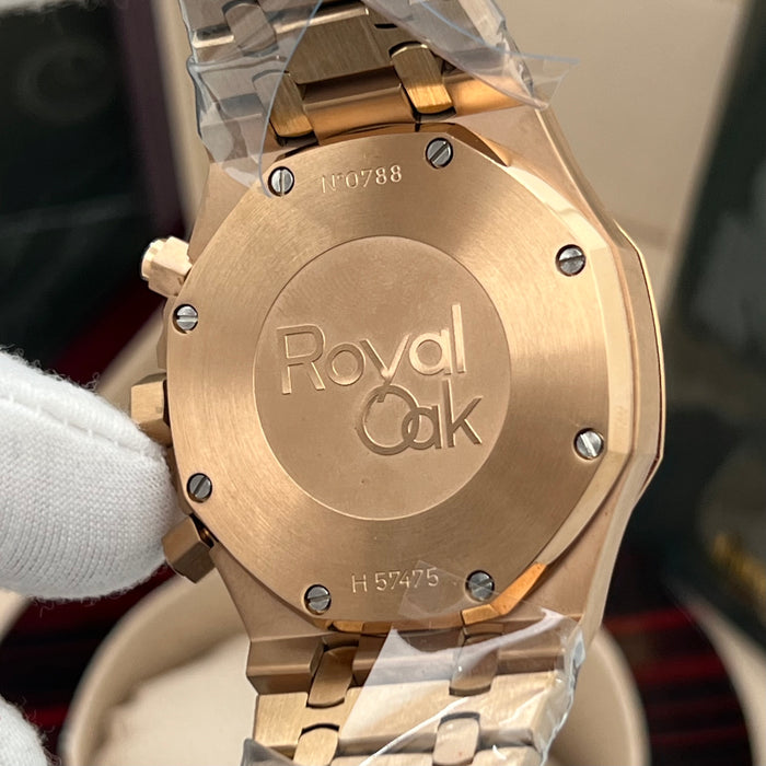 Audemars Piguet Royal Oak Frosted Rose Gold Chronograph – Arabic Dial Edition