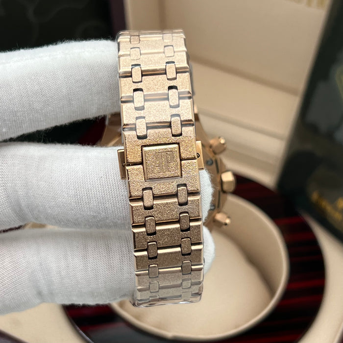 Audemars Piguet Royal Oak Frosted Rose Gold Chronograph – Arabic Dial Edition