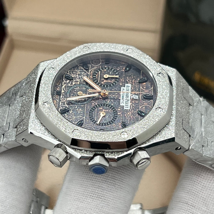 Audemars Piguet Royal Oak Frosted Silver Chronograph – Arabic Dial Edition