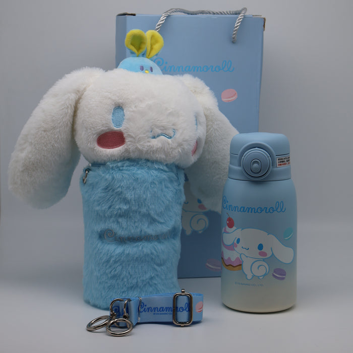 Cartoon Kuromi Vacuum Bottle 600ml stainless steel+pp