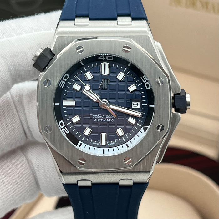 Audemars Piguet Royal Oak Offshore Diver Blue - Blue Rubber Strap