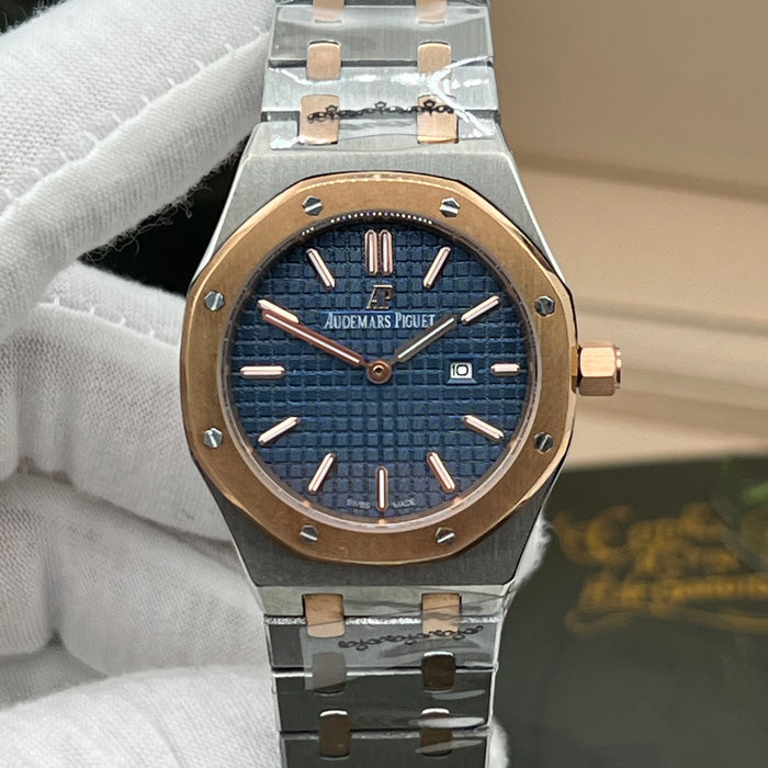 AUDEMARS PIGUET ROYAL OAK SELFWINDING TWO-TONE 33MM | BLEU NUIT DIAL