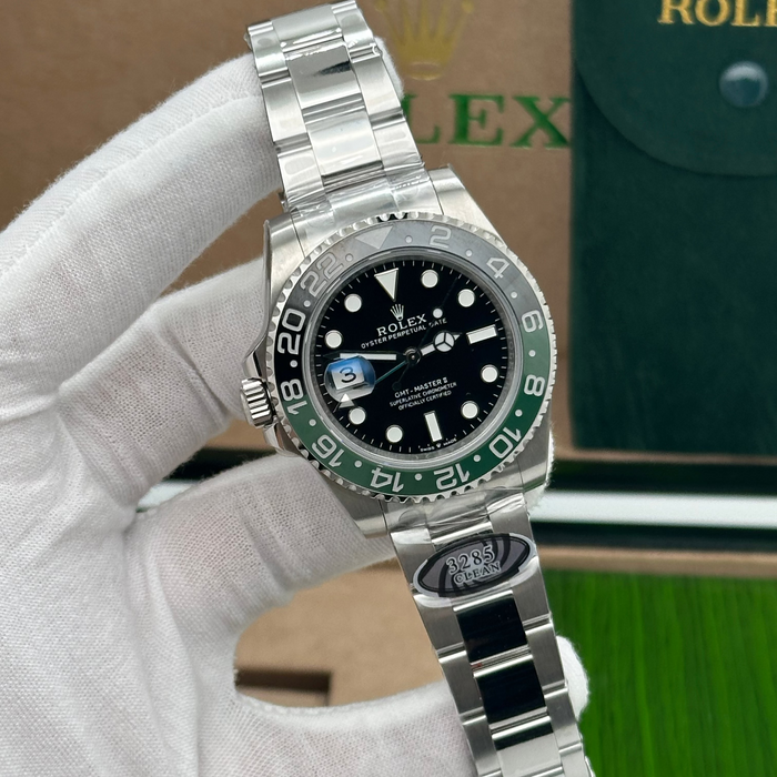 Rolex GMT-Master II Black Dial “Sprite” Super Clone – Swiss 3285 V3
