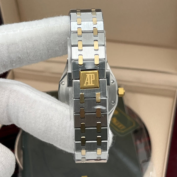 Audemars Piguet Royal Oak Quartz 33mm Two-Tone Diamond Bezel with Gold Dial